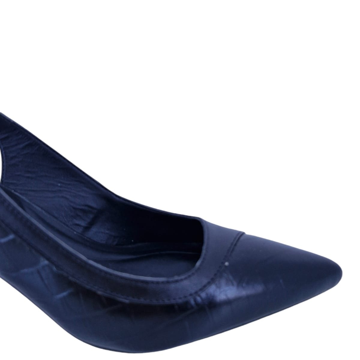 Scarpin Em Couro Salto Alo Bico Fino Scarpetti Xv-3616 Preto Preto 4