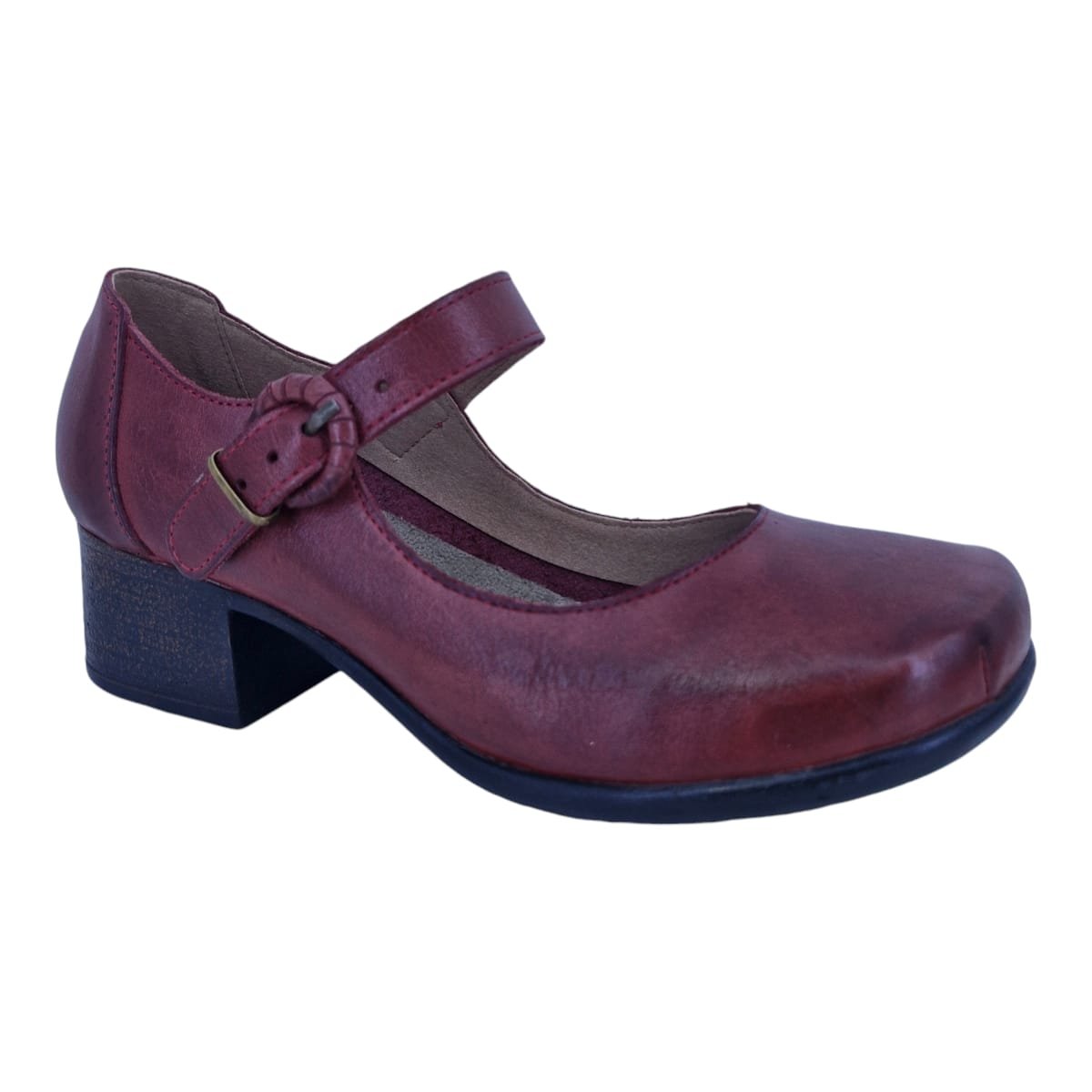 Sapato Boneca Feminino Em Couro Casual Scarpetti 890 Vermelho Vermelho 2