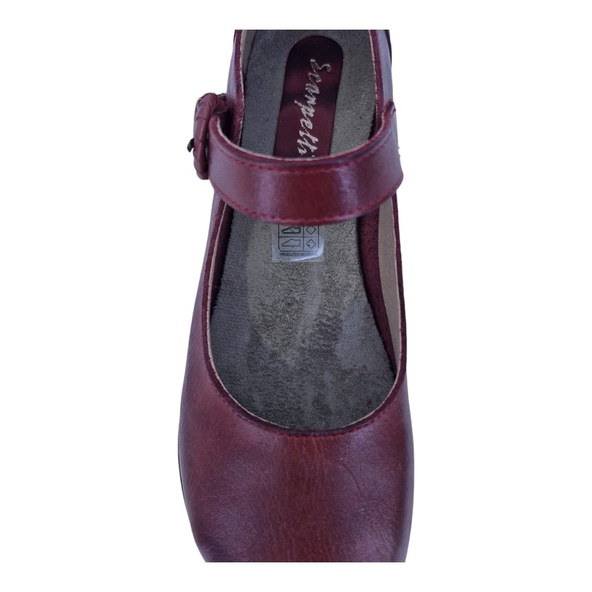 Sapato Boneca Feminino Em Couro Casual Scarpetti 890 Vermelho Vermelho 5