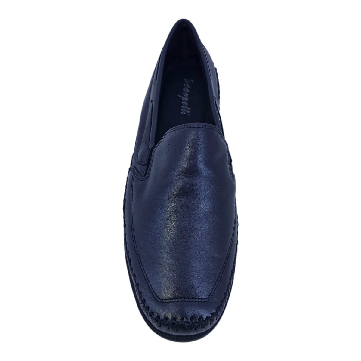 Sapatilha Em Couro Masculina Sola Gel Scarpetti 4006 Preto Preto 4