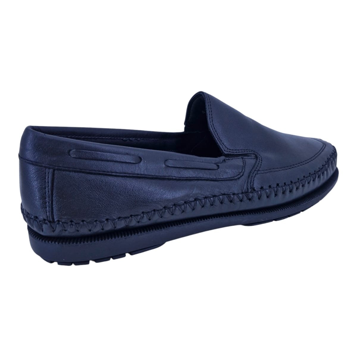 Sapatilha Em Couro Masculina Sola Gel Scarpetti 4006 Preto Preto 5