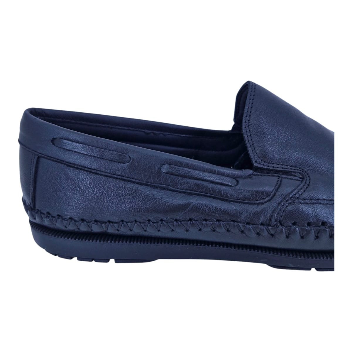Sapatilha Em Couro Masculina Sola Gel Scarpetti 4006 Preto Preto 7