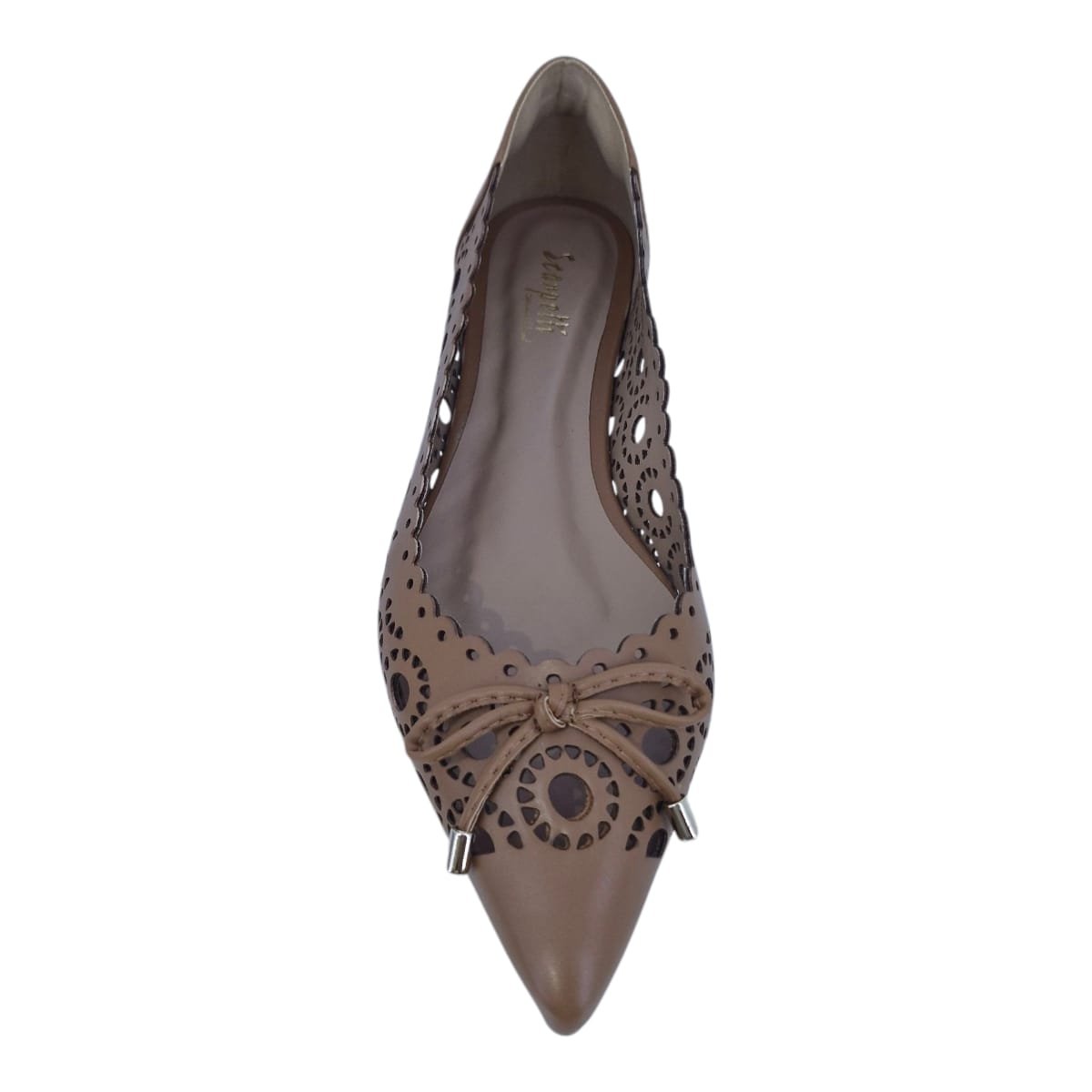 Sapatilha Feminina bico fino Fashion Scarpetti 1437580 Marrom Marrom 6