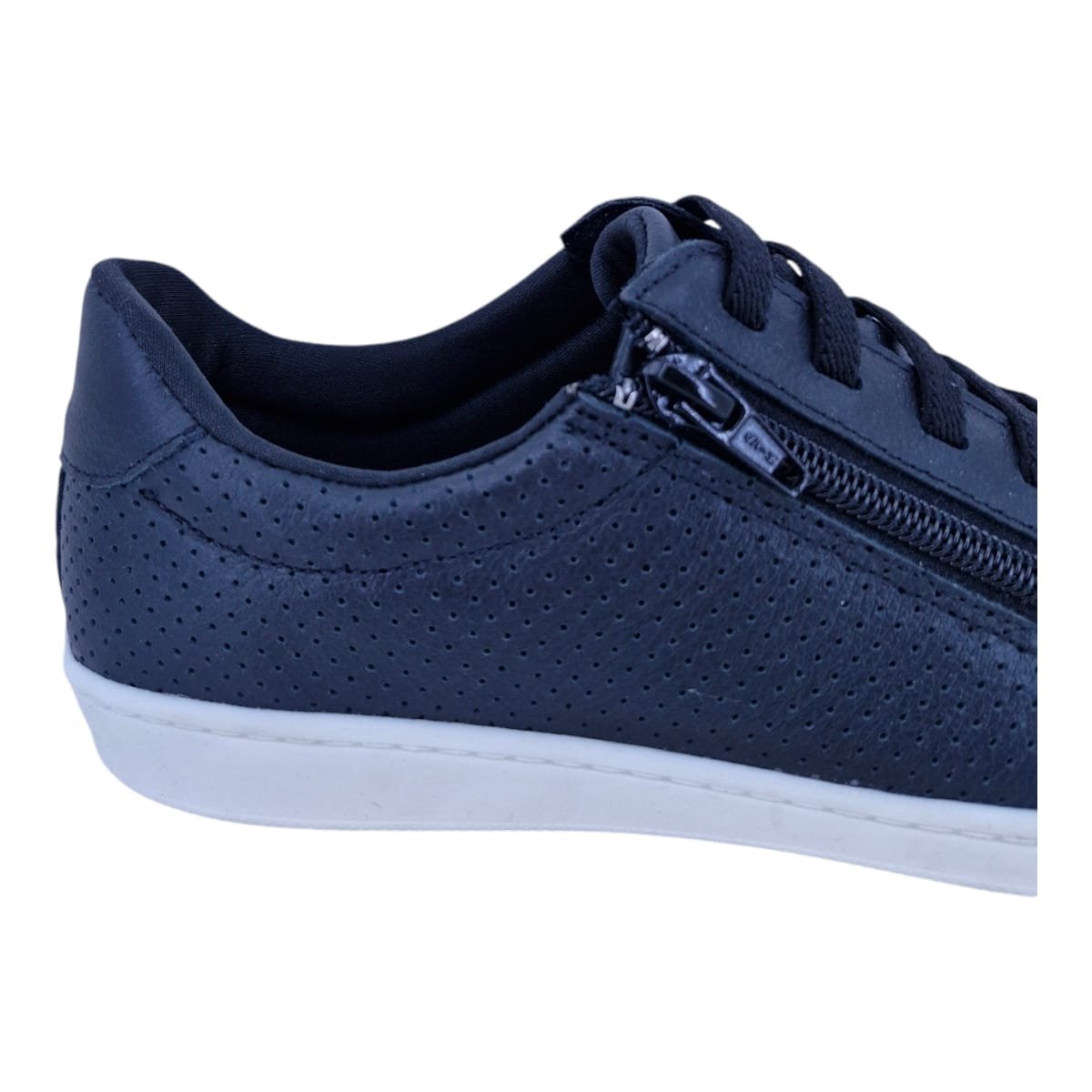 Tênis Feminino Em Couro Palmilha Confort Casual Scarpetti 12054 Preto Preto 5