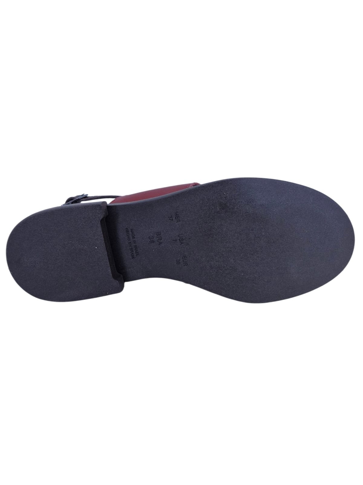 Sandália Rasteira Casual Feminina Em Couro Scarpetti 246-1372 Marrom Marrom 4