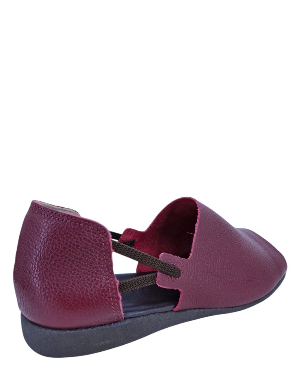 Sandália Rasteira Casual Feminina Em Couro Scarpetti 195-1184 Vermelho Vermelho 4