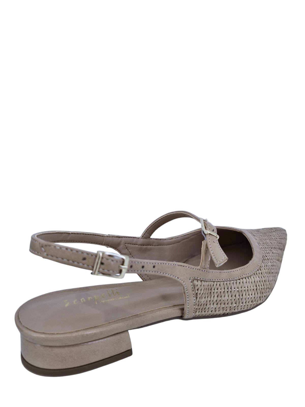 Sapatilha Feminina Bico Fino Casual Scarpetti 11837673 Bege Bege 4