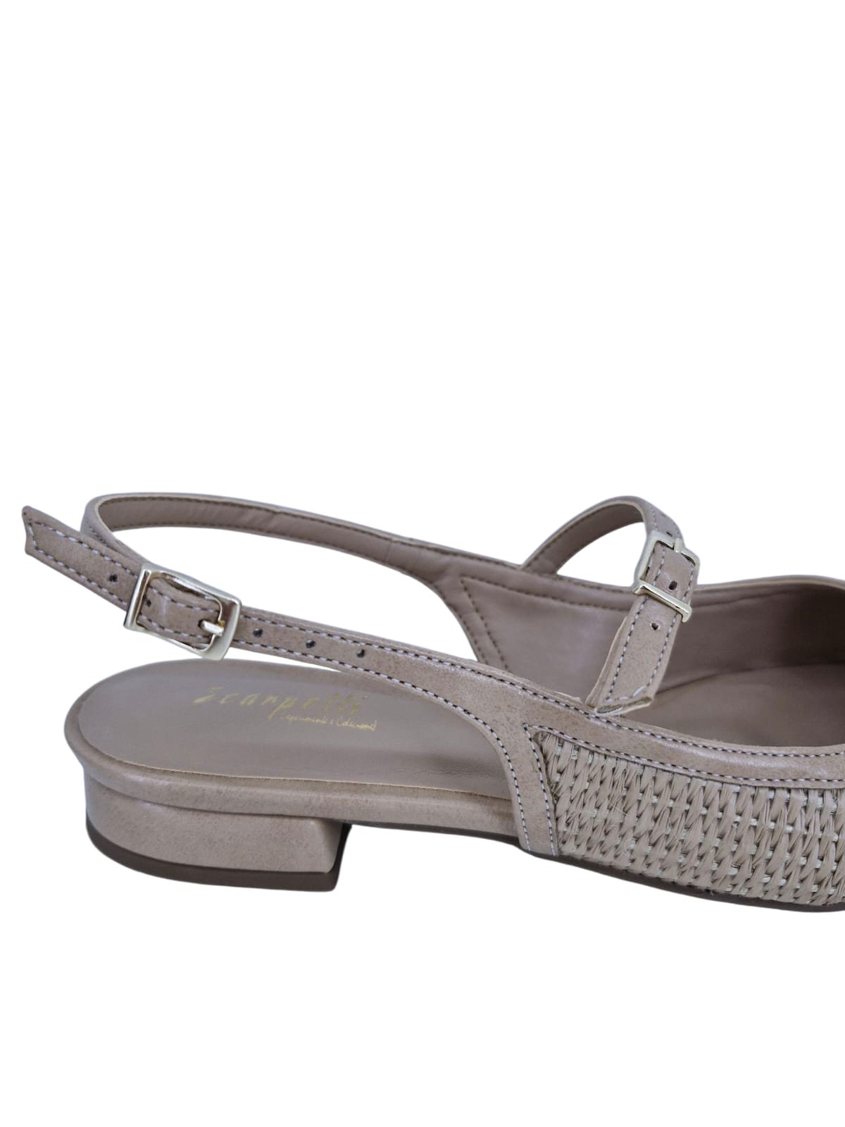 Sapatilha Feminina Bico Fino Casual Scarpetti 11837673 Bege Bege 8