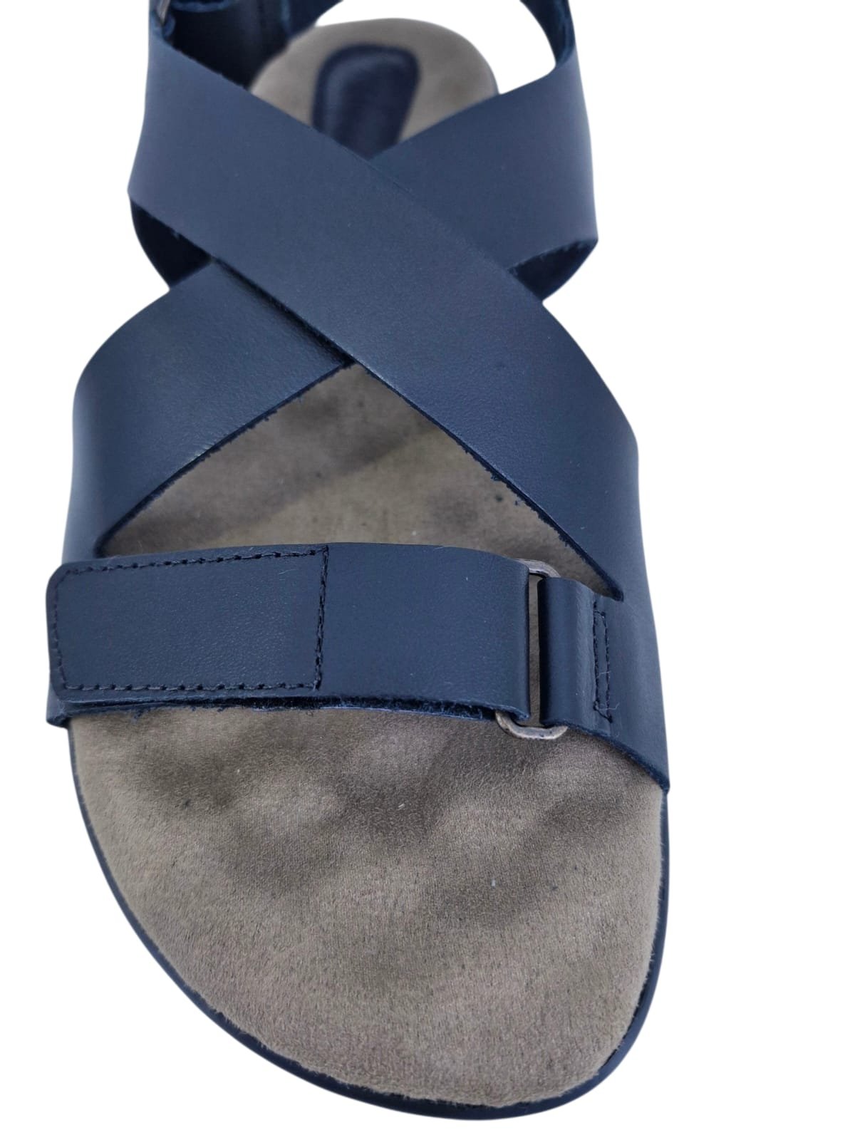 Sandália Rasteira Casual Feminina Em Couro Scarpetti 238-1359 Preto Preto 3