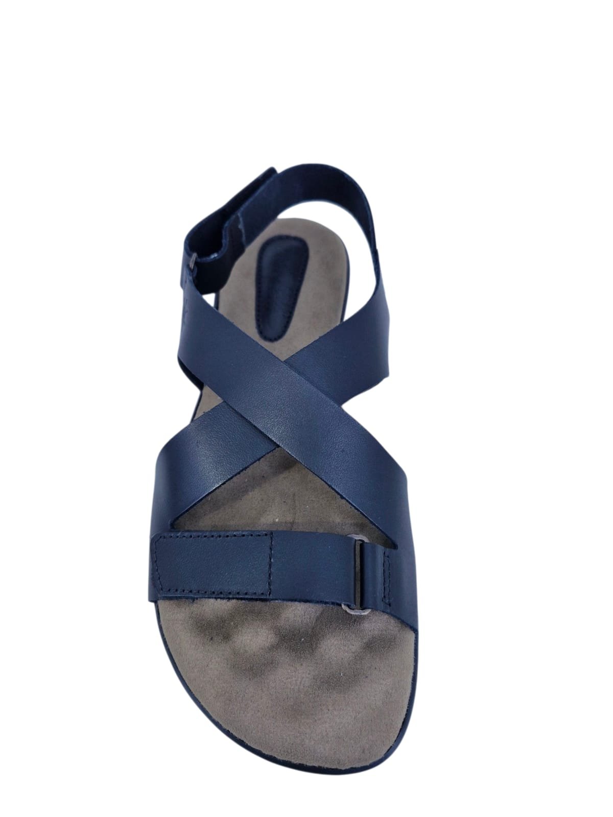 Sandália Rasteira Casual Feminina Em Couro Scarpetti 238-1359 Preto Preto 4