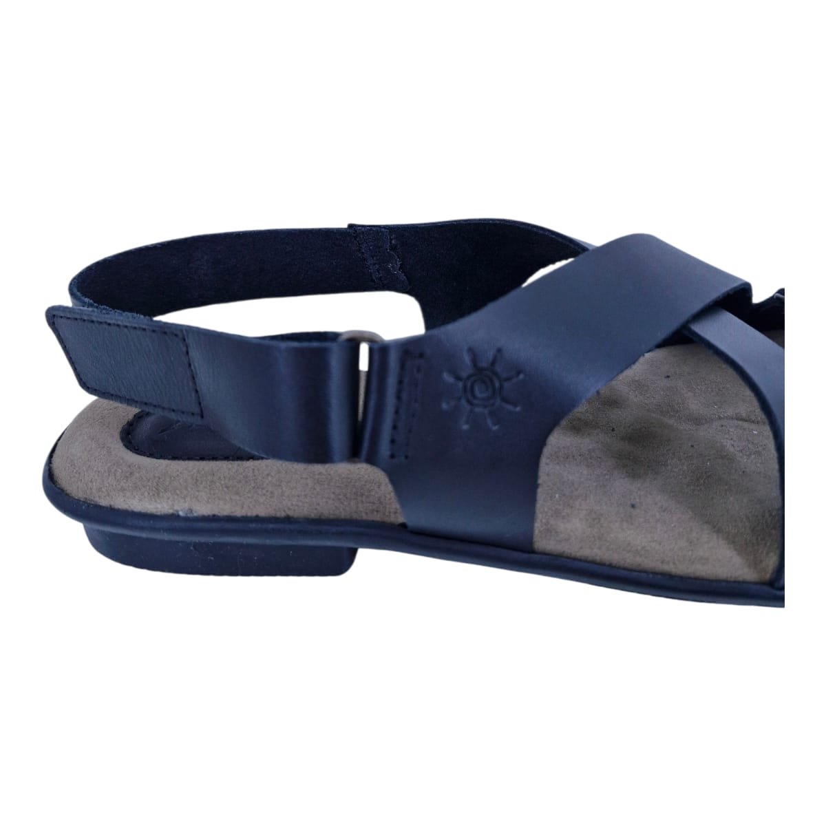 Sandália Rasteira Casual Feminina Em Couro Scarpetti 238-1359 Preto Preto 7