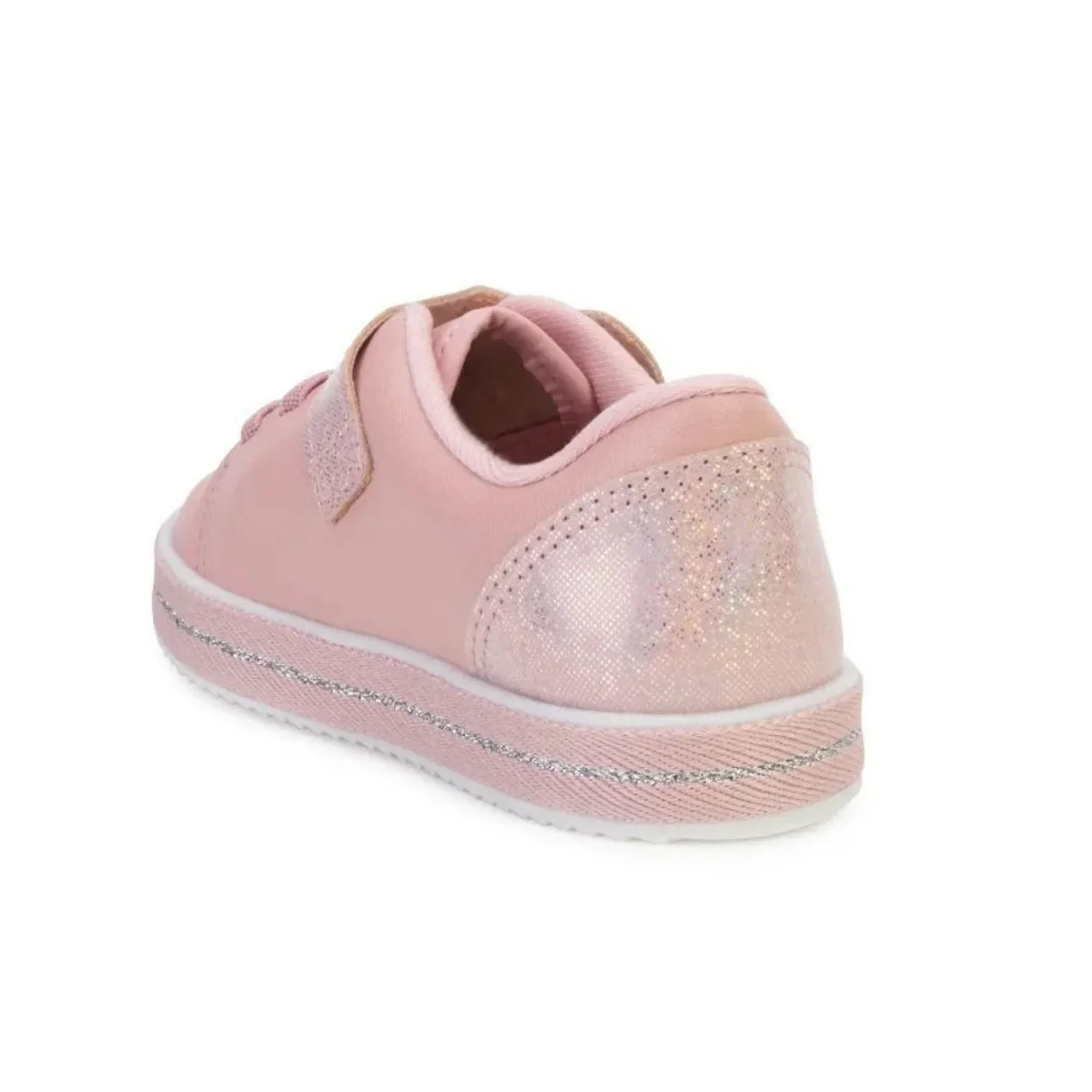 Tênis Infantil Molekinha Maxxi Arco Íris Glitter Rosa Rosa 4