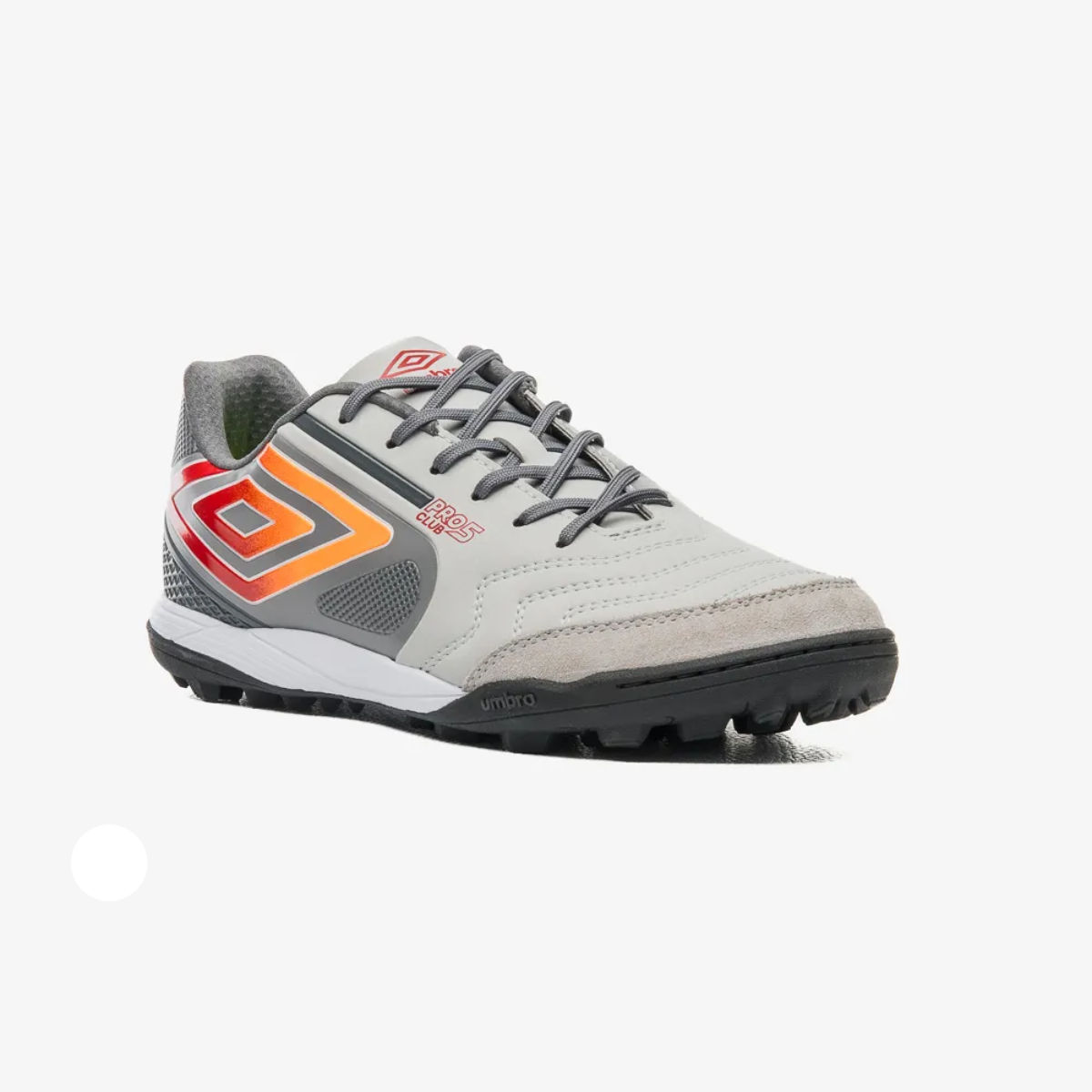 Chuteira Umbro Pro 5 Esporte Society Preto Laranja Prata/Grafite/Laranja 2