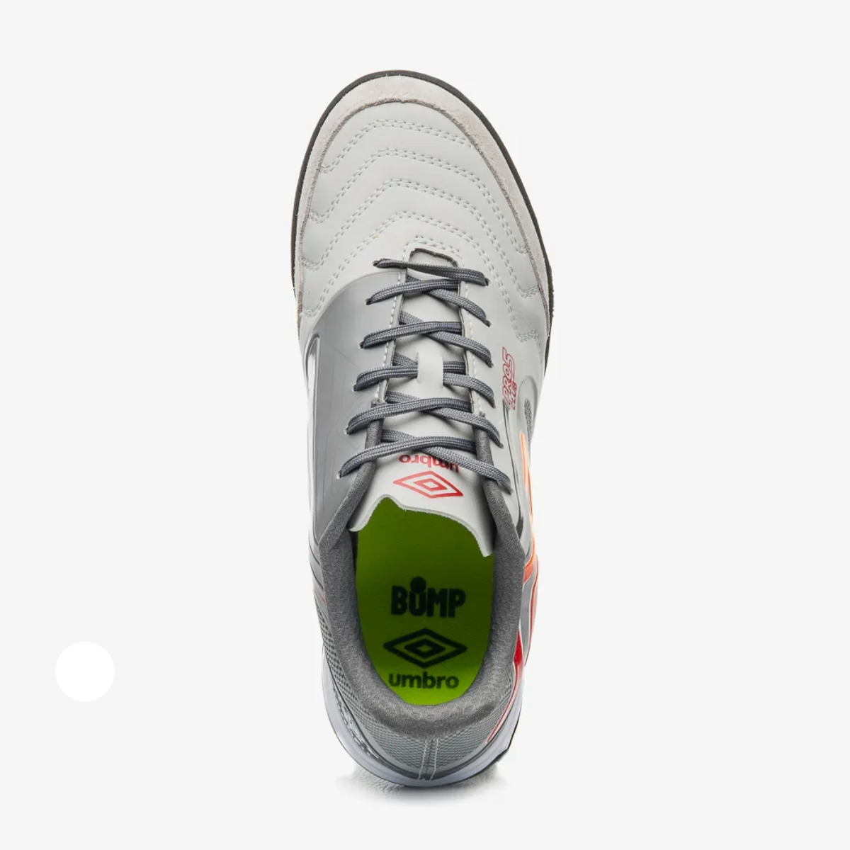 Chuteira Umbro Pro 5 Esporte Society Preto Laranja Prata/Grafite/Laranja 3