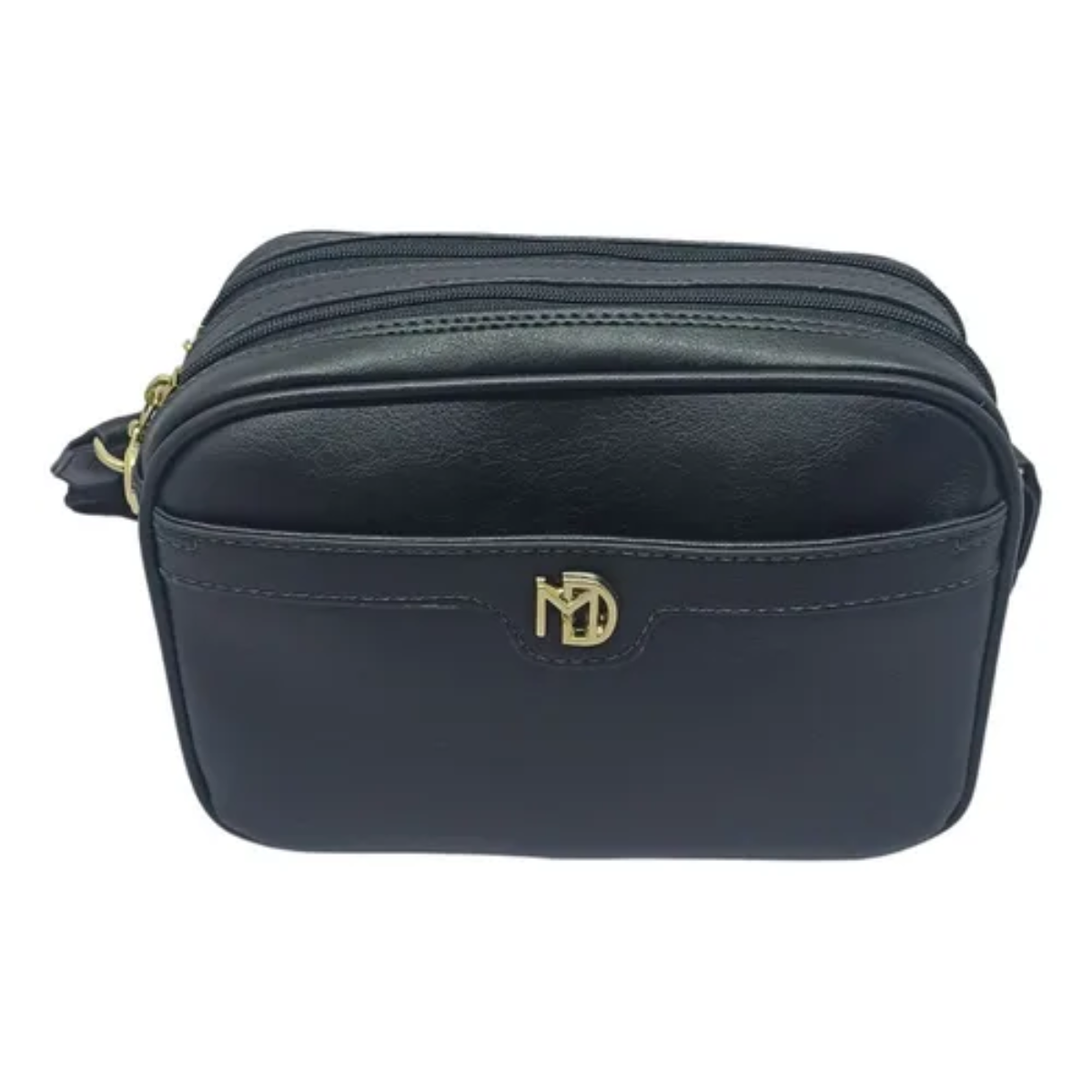 Bolsa Modare Casual Com Alça Moderna Tranversal Feminina Preta Preto 1