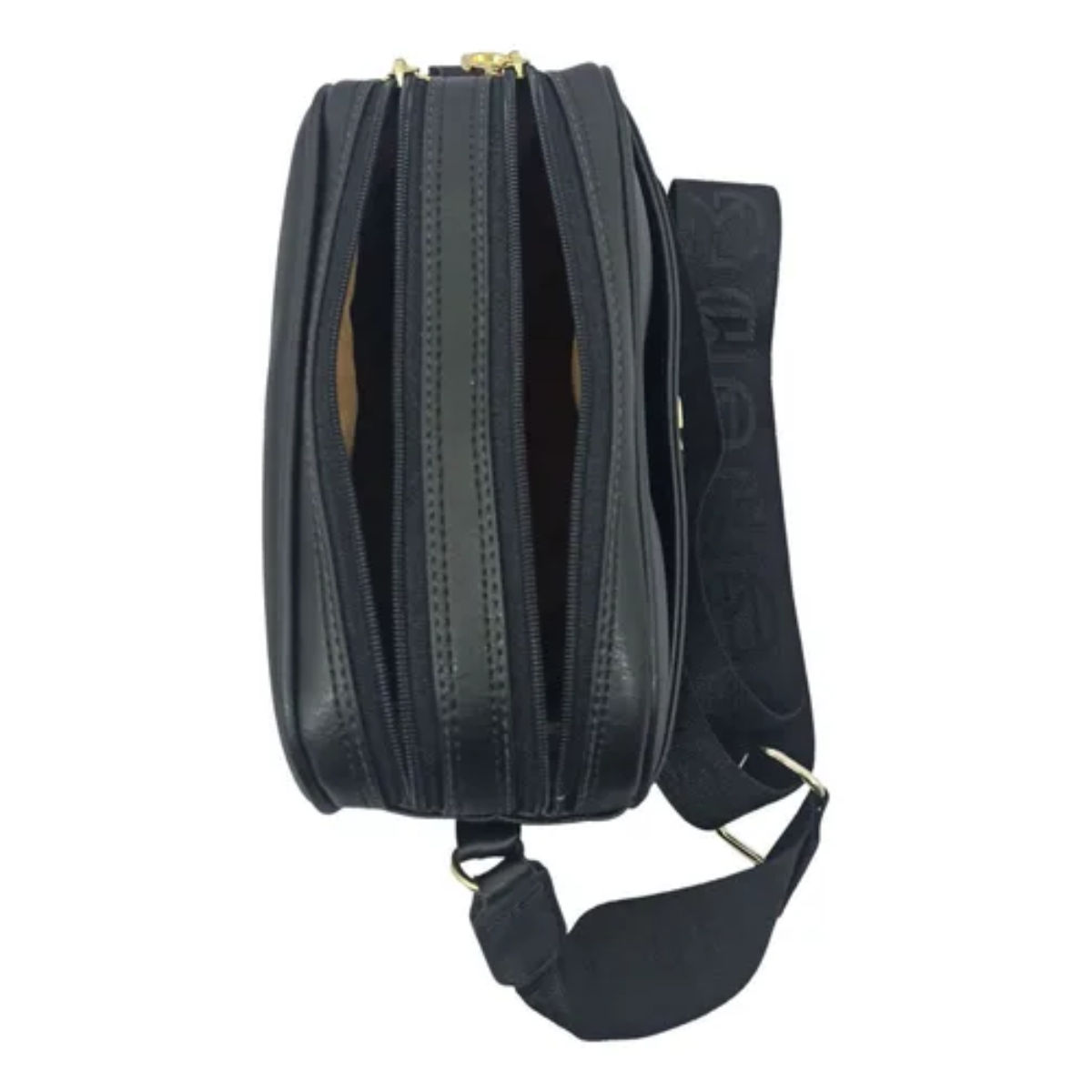 Bolsa Modare Casual Com Alça Moderna Tranversal Feminina Preta Preto 4