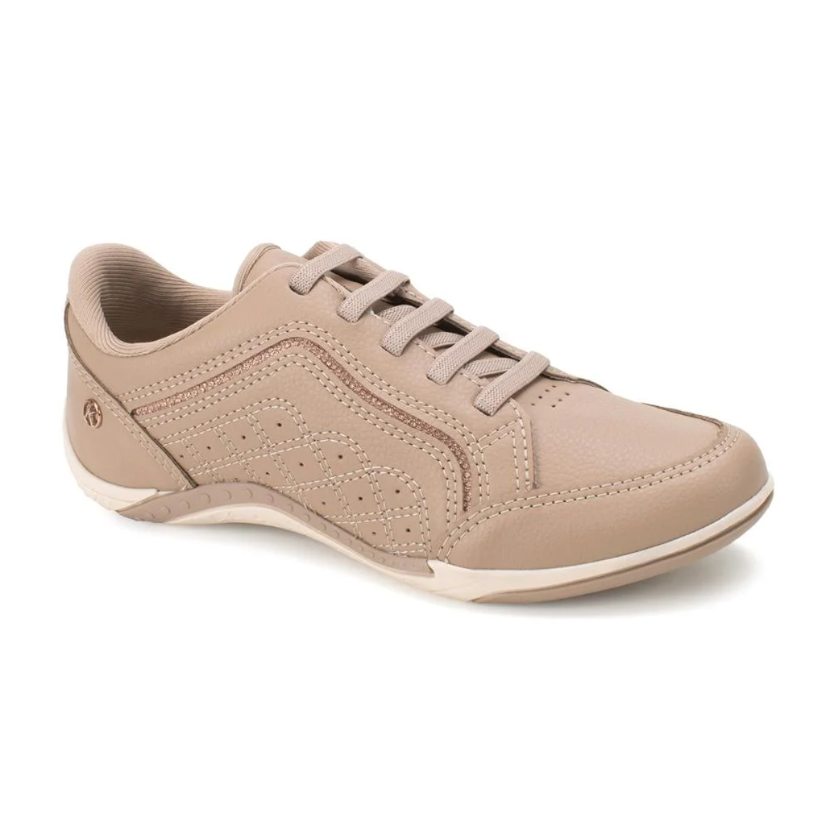 Tênis Kolosh Casual Calce fácil Leve Confortável Feminino Nude Capuccino 3