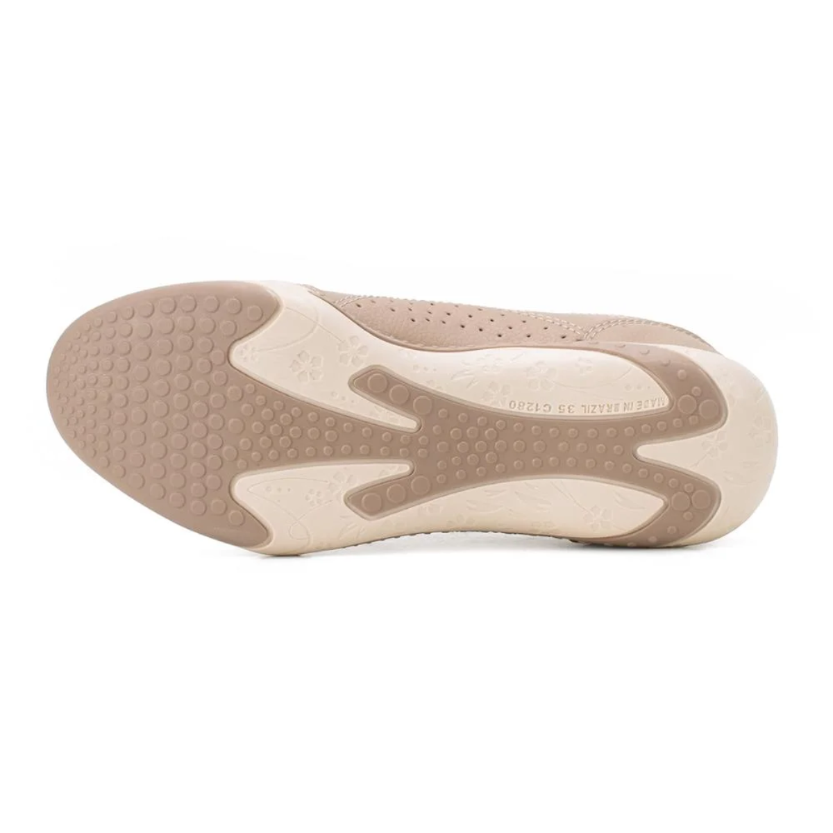 Tênis Kolosh Casual Calce fácil Leve Confortável Feminino Nude Capuccino 6