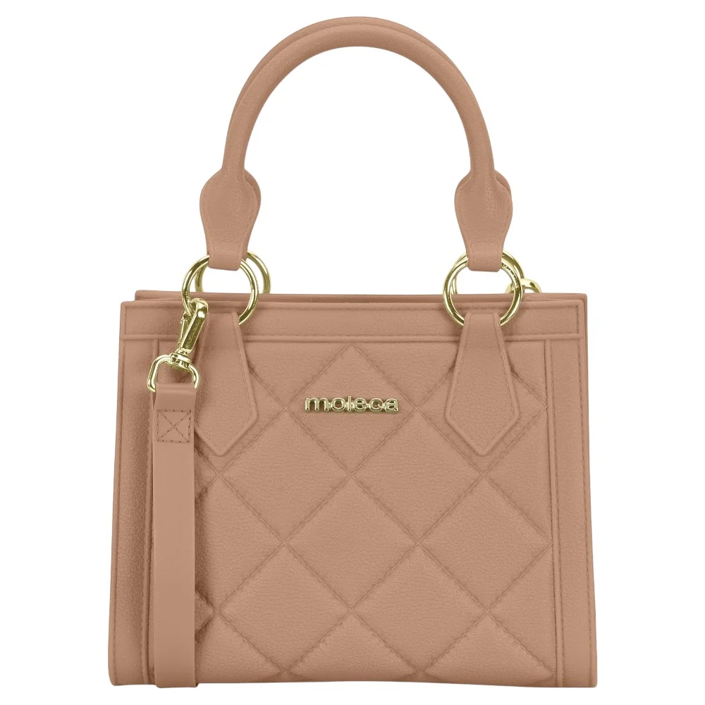 Bolsa Moleca Feminina Moderna Transversal Nude Pequena Nude 1