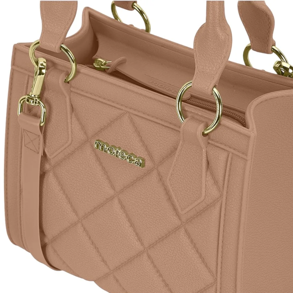 Bolsa Moleca Feminina Moderna Transversal Nude Pequena Nude 3