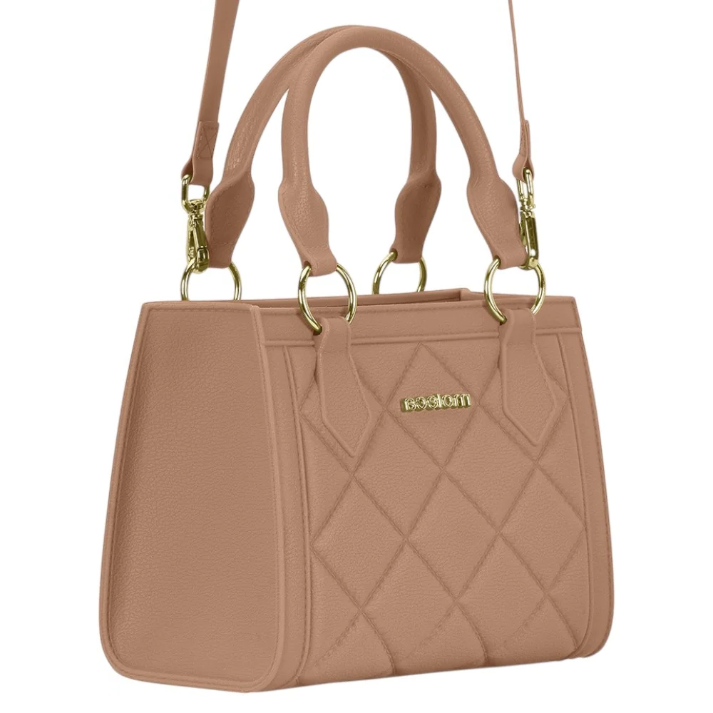 Bolsa Moleca Feminina Moderna Transversal Nude Pequena Nude 6