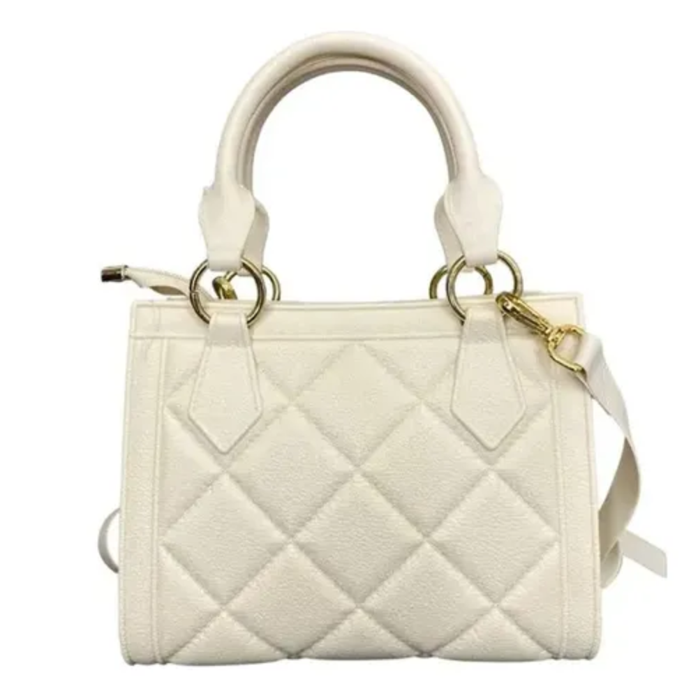 Bolsa Moleca Transversal Pequena Pedraria Alça de Mão Feminina Branco Off Branco Off 6