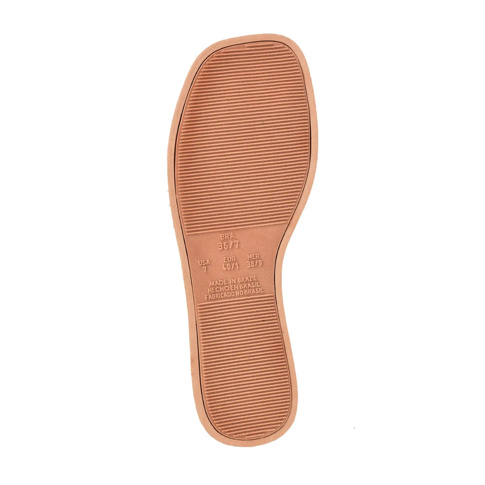 Sandália Feminina Godiva De Dedo Pedraria Ajustável Floather Cobre Cobre/Rosado 7
