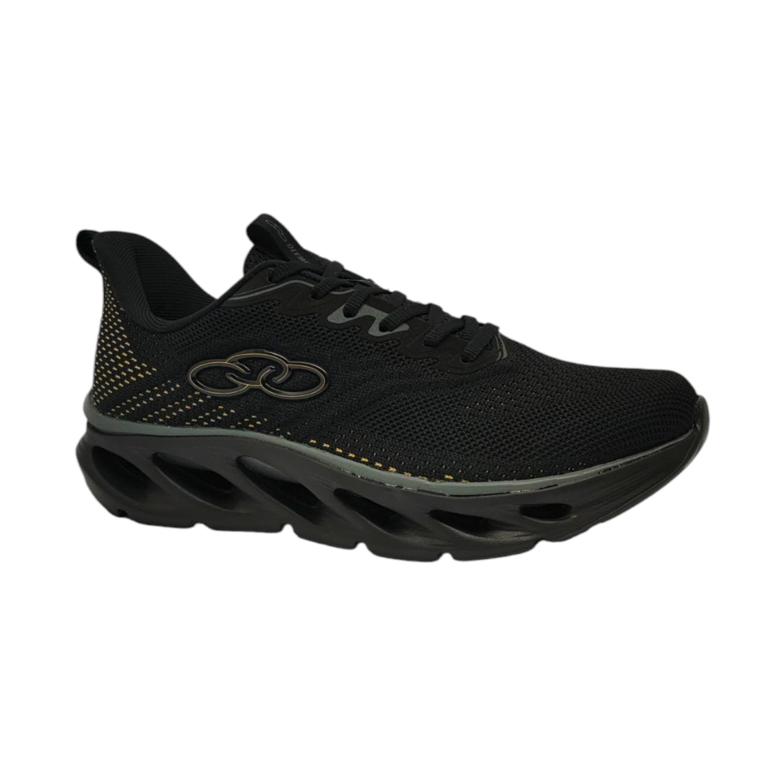 TENIS OLYMPIKUS DIFFUSE 5 MASCULINO Preto/Dourado 2