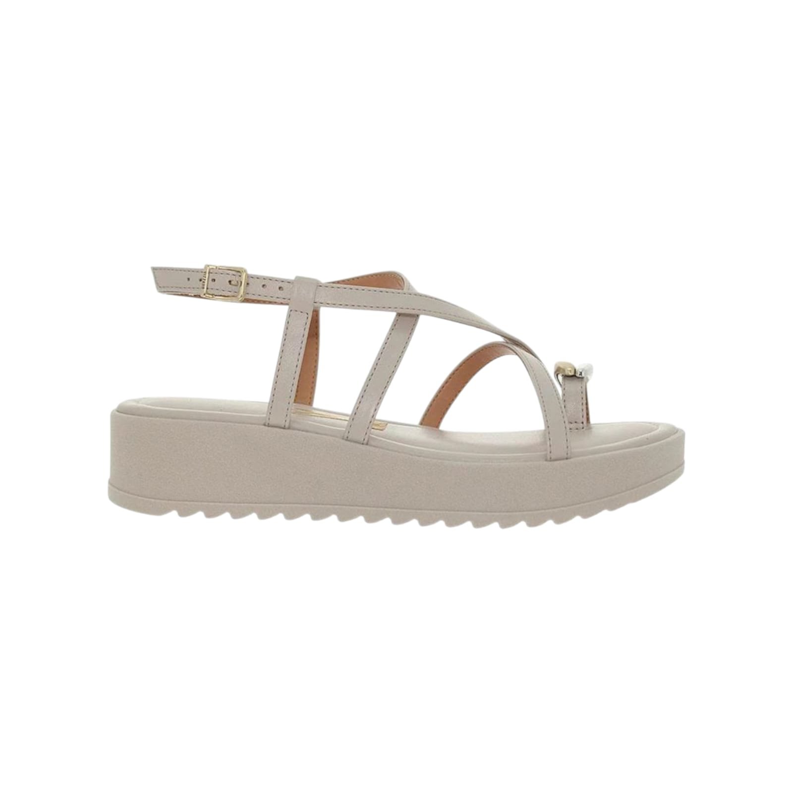 SANDALIA VIZZANO RING TOE FLATFORM FEMININO Cinza 1