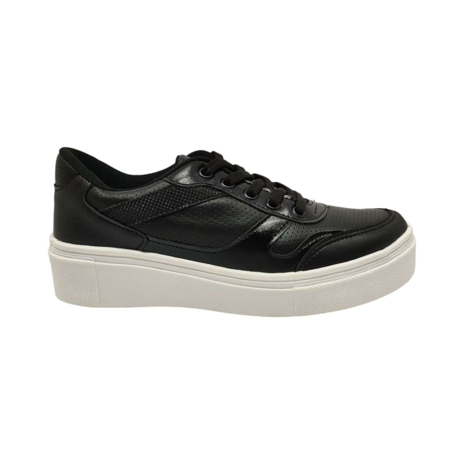 TENIS VINELLA CASUAL LUMA FLATFORM FEMININO Preto 1