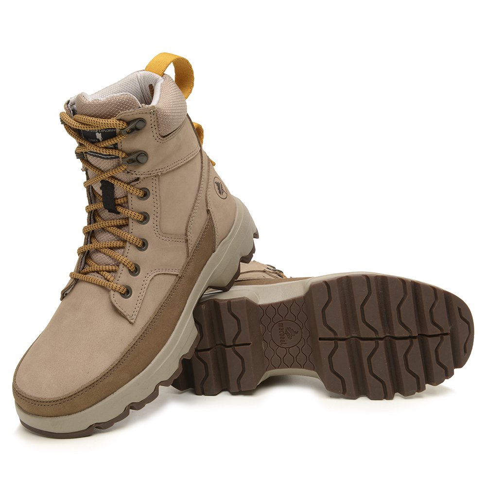 Bota Adventure Cano Longo Macboot Paine 08 Bege Acinzentado Bege Acinzentado 4