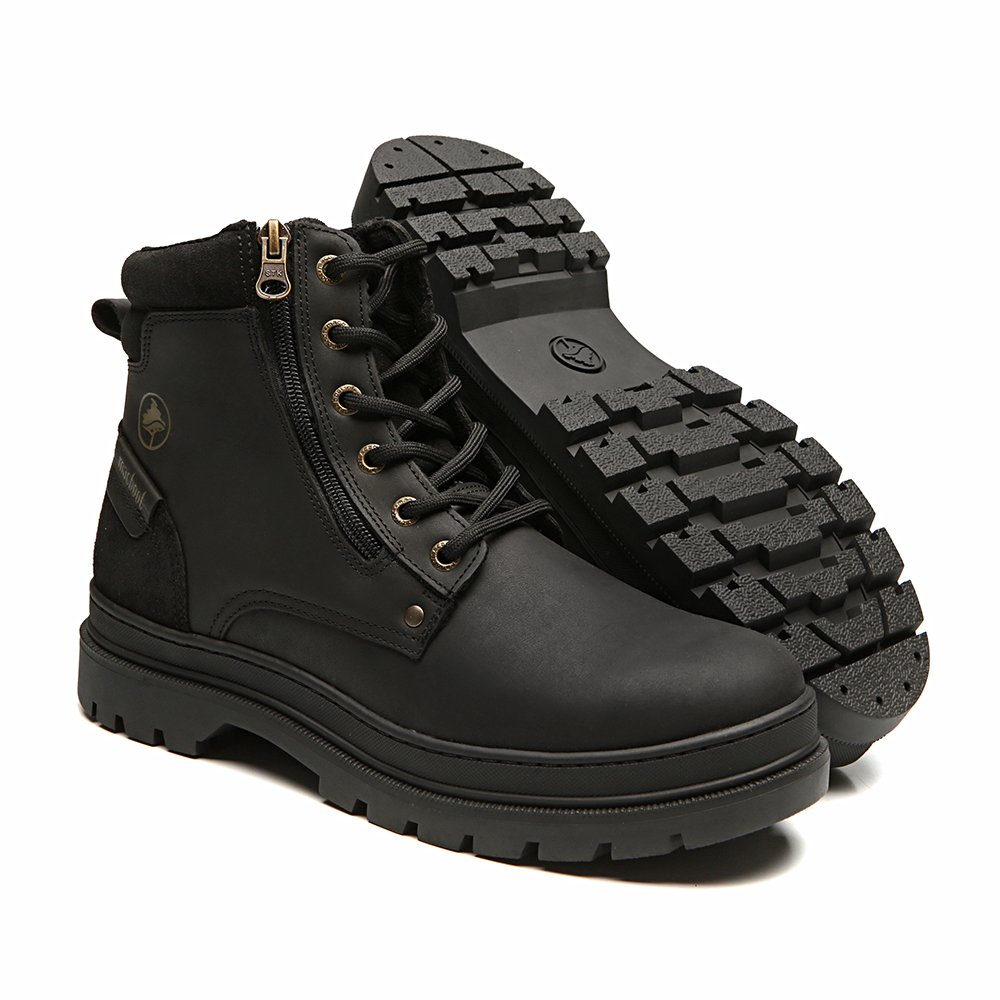 Bota Militar Cano Alto Macboot Cumaru 06 Preto Emborrachado Preto 2