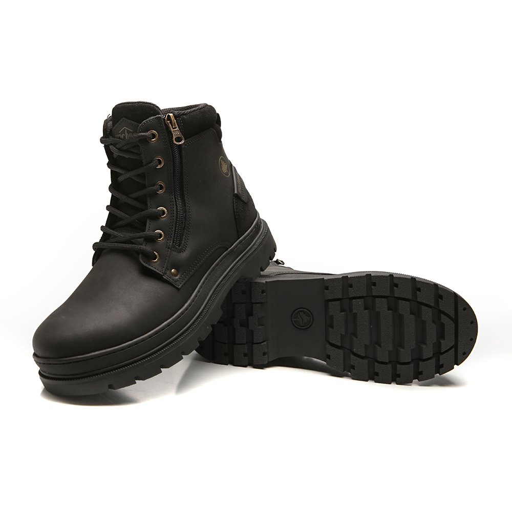 Bota Militar Cano Alto Macboot Cumaru 06 Preto Emborrachado Preto 4