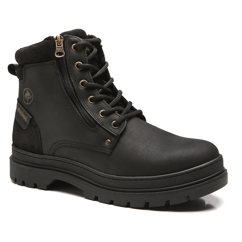 Bota Militar Cano Alto Macboot Cumaru 06 Preto Emborrachado Preto 5