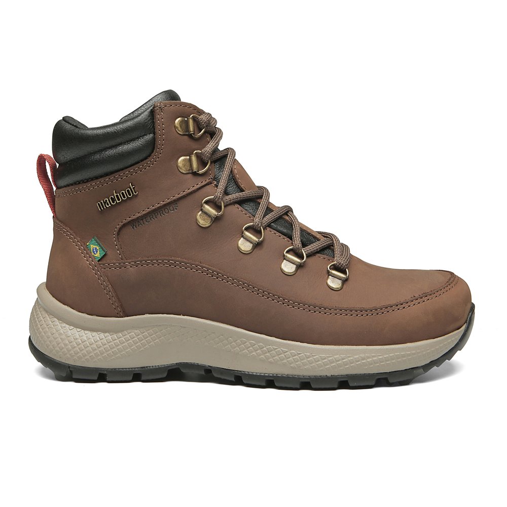 Bota Adventure Cano Alto Waterproof Macboot Sabine 08 Marrom