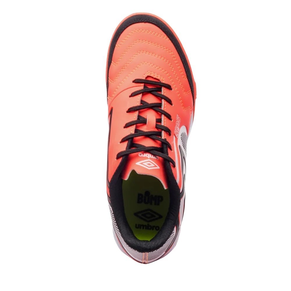Chueteira Futsal Umbro Pro 5 Bump Coral/Branco/Preto 3