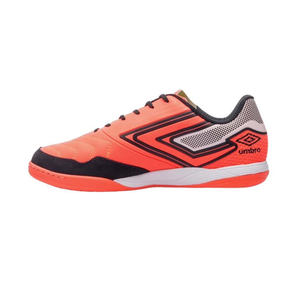 Chueteira Futsal Umbro Pro 5 Bump Coral/Branco/Preto 4