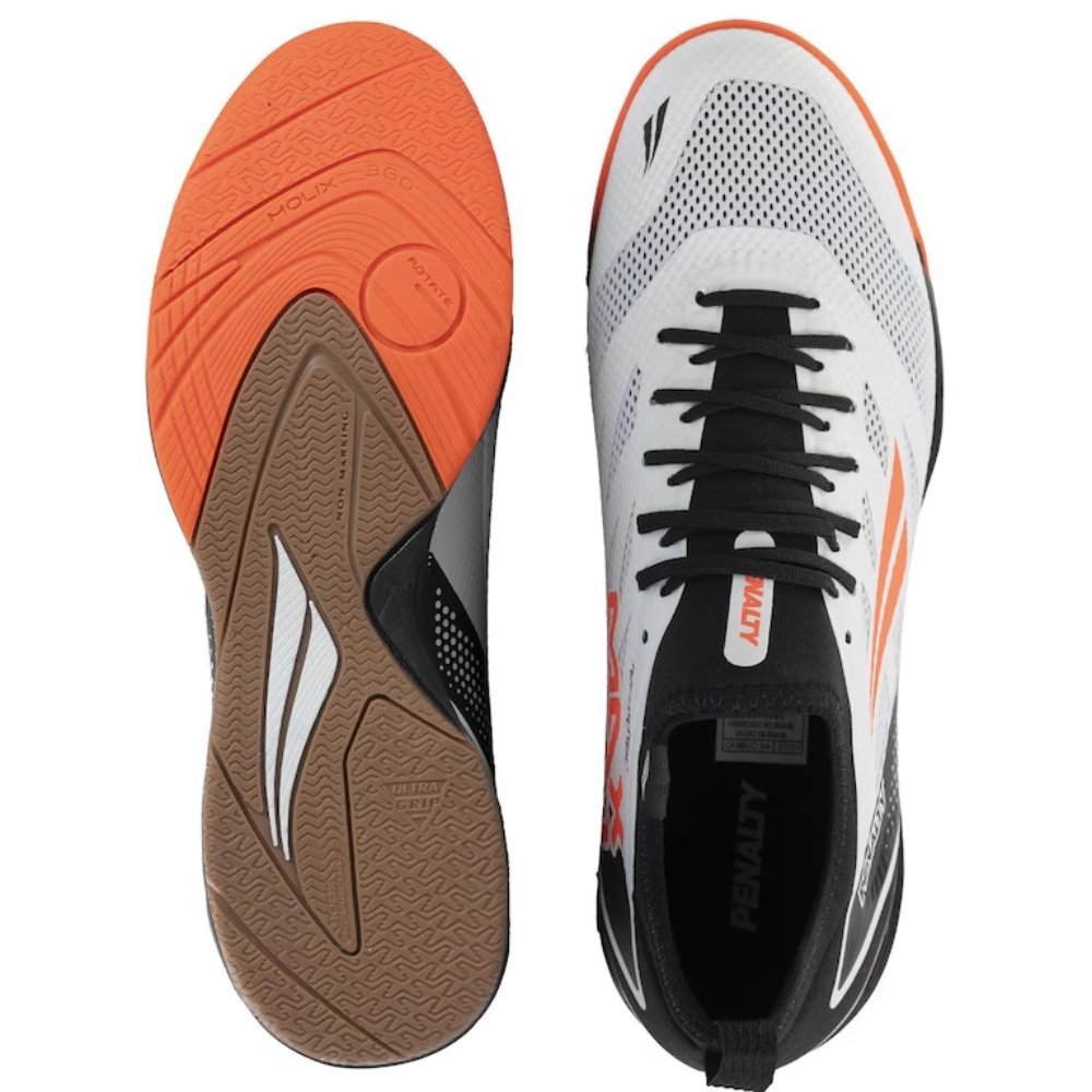 Chuteira Penalty Max 500 Locker Futsal Branco 3