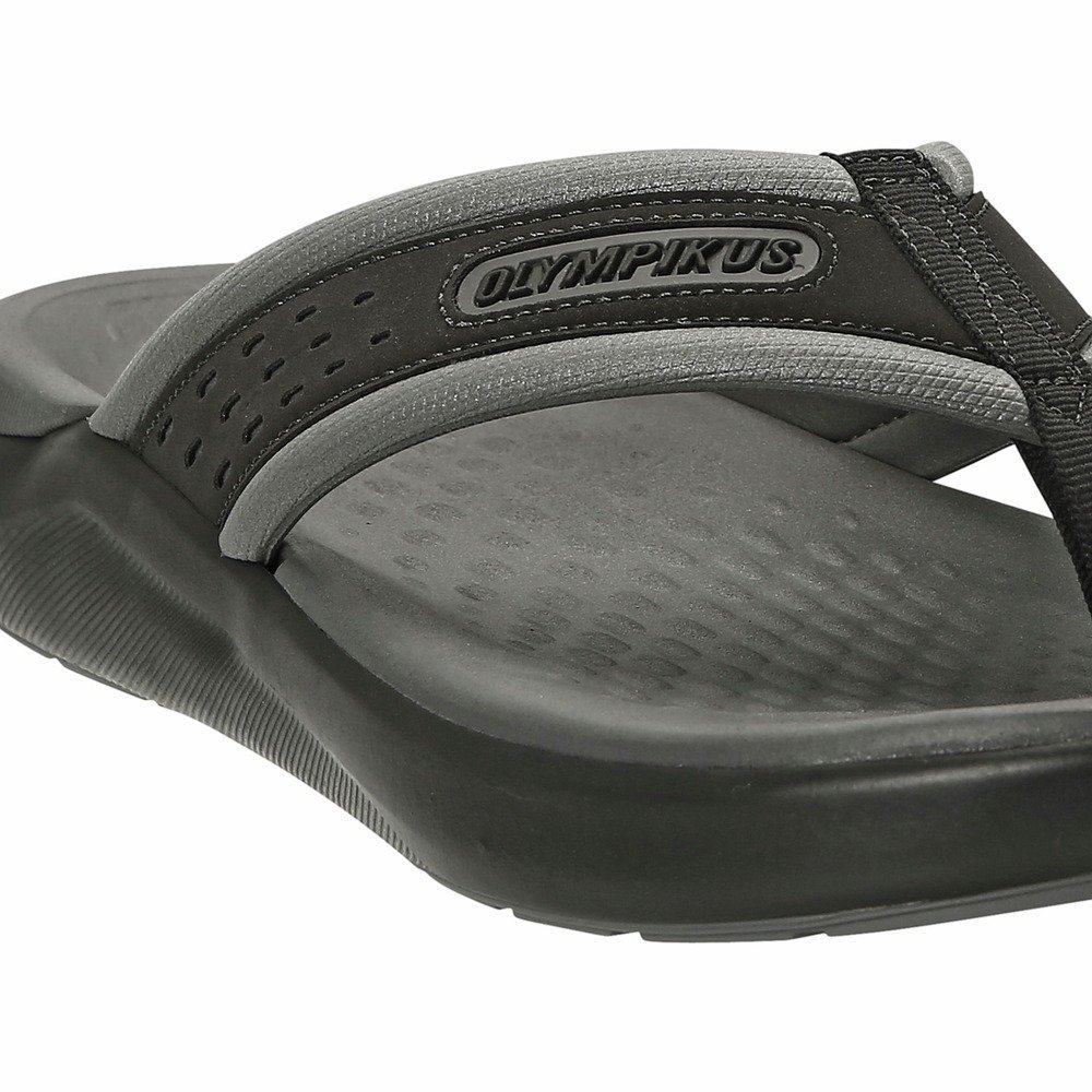 Chinelo Olympikus 921 Masculino Preto/Cinza 2