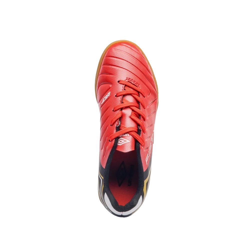 Chuteira Umbro  Futsal Fifty VI Jr Vermelho/Preto 4
