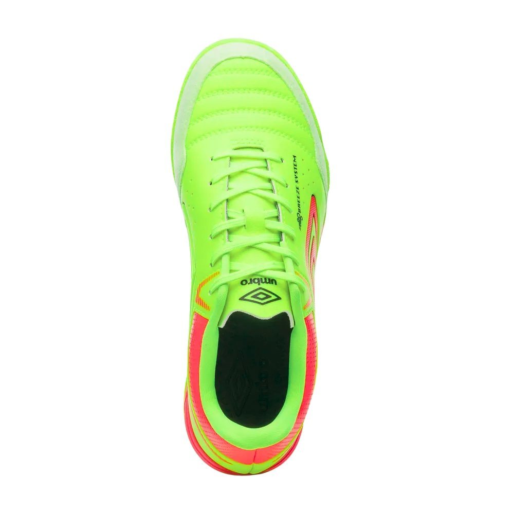 Chuteira Umbro Futsal X-Comfort Lima/Coral 3