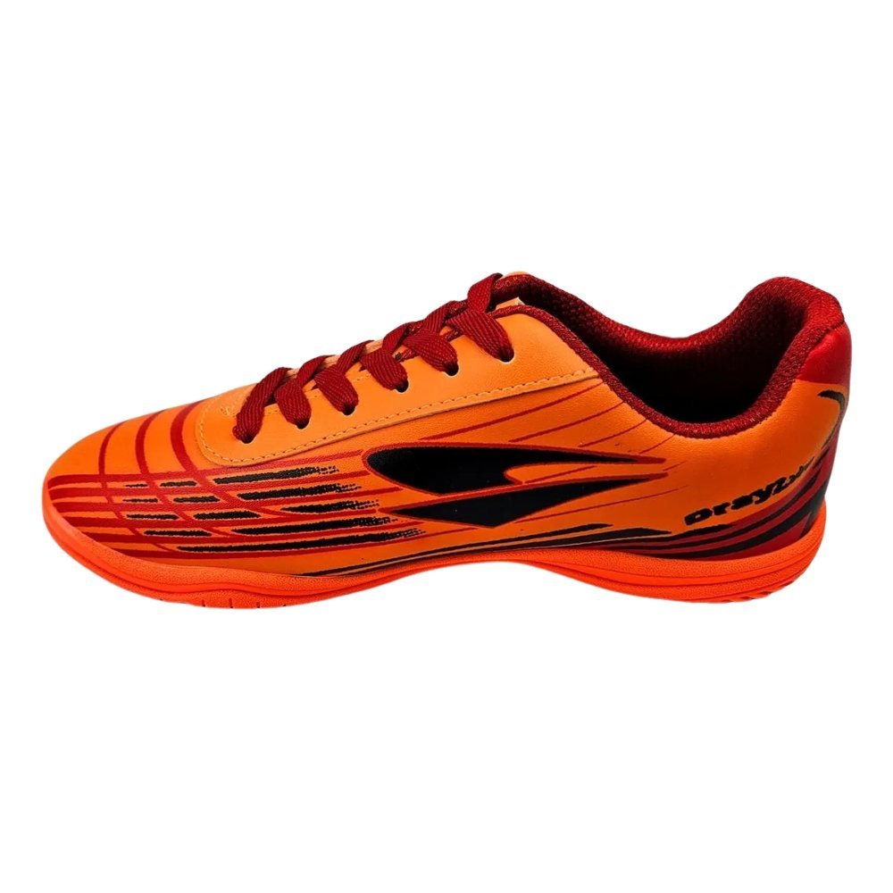 Chuteira Drayzinho Futsal Infantil 5305 Laranja/Vermelho 2
