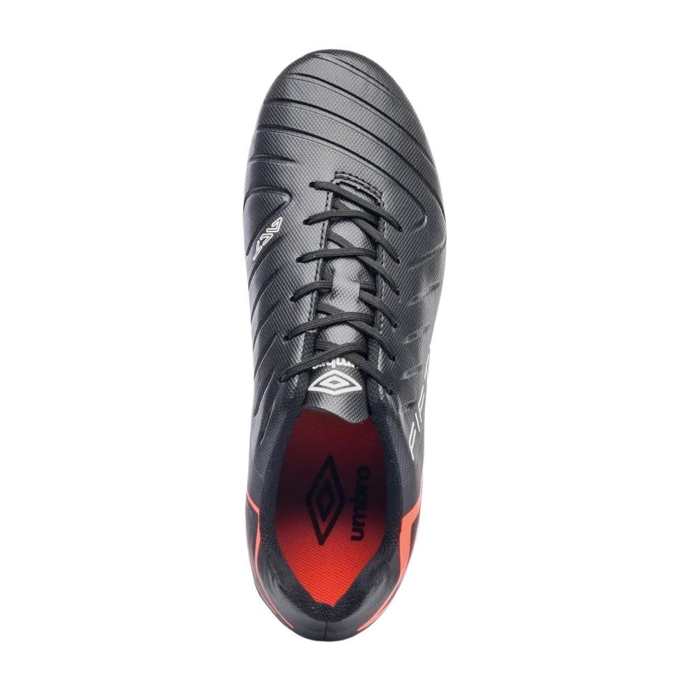Chuteira Umbro Campo Fifty Vi League Preto/Coral 3