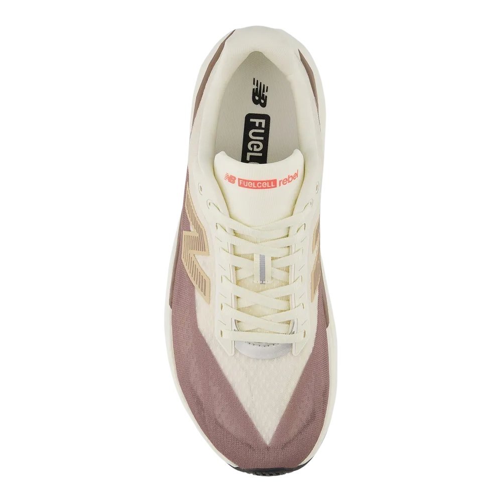 Tênis New Balance Fuelcell Rebel V5 Feminino Branco Off 3
