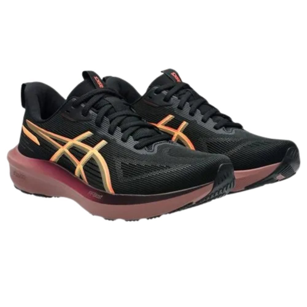 Tênis Asics GT-1000 14 Feminino Preto/Laranja 2