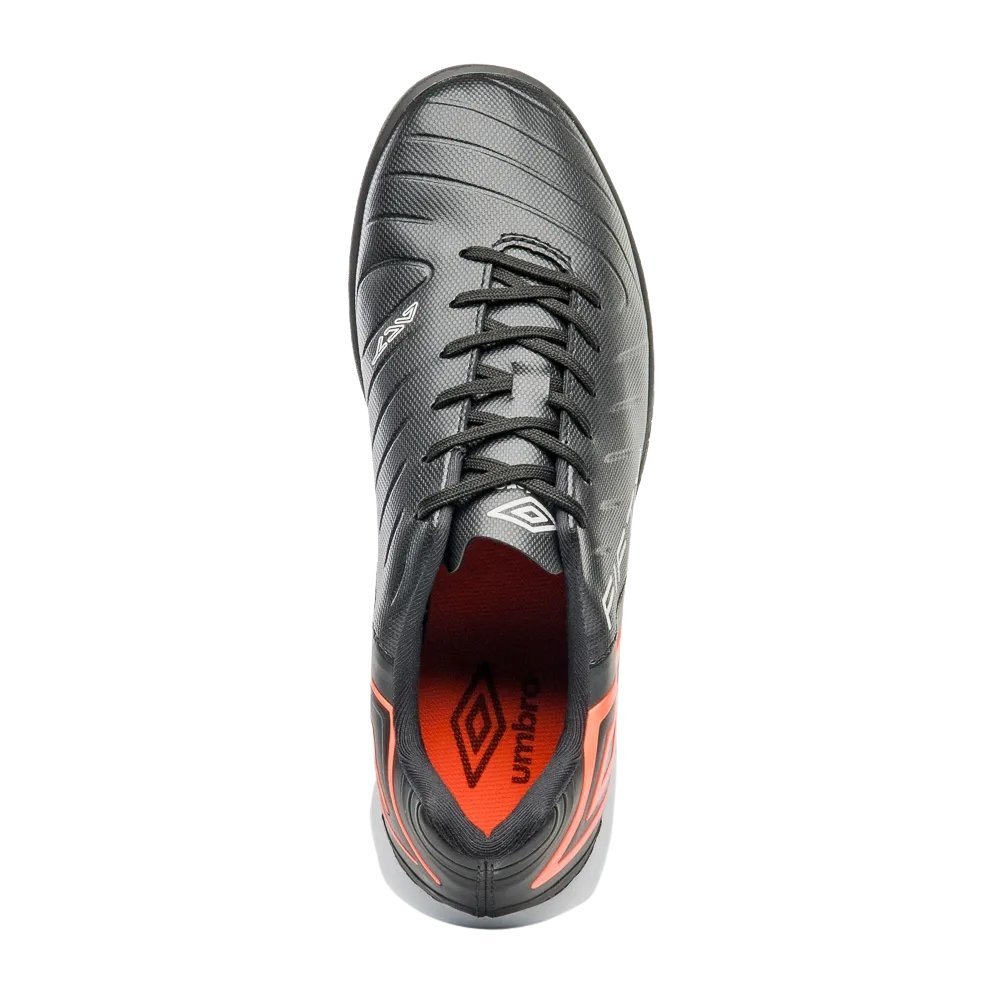 Chuteira Umbro Society Fifty Vi Preto/Coral 3