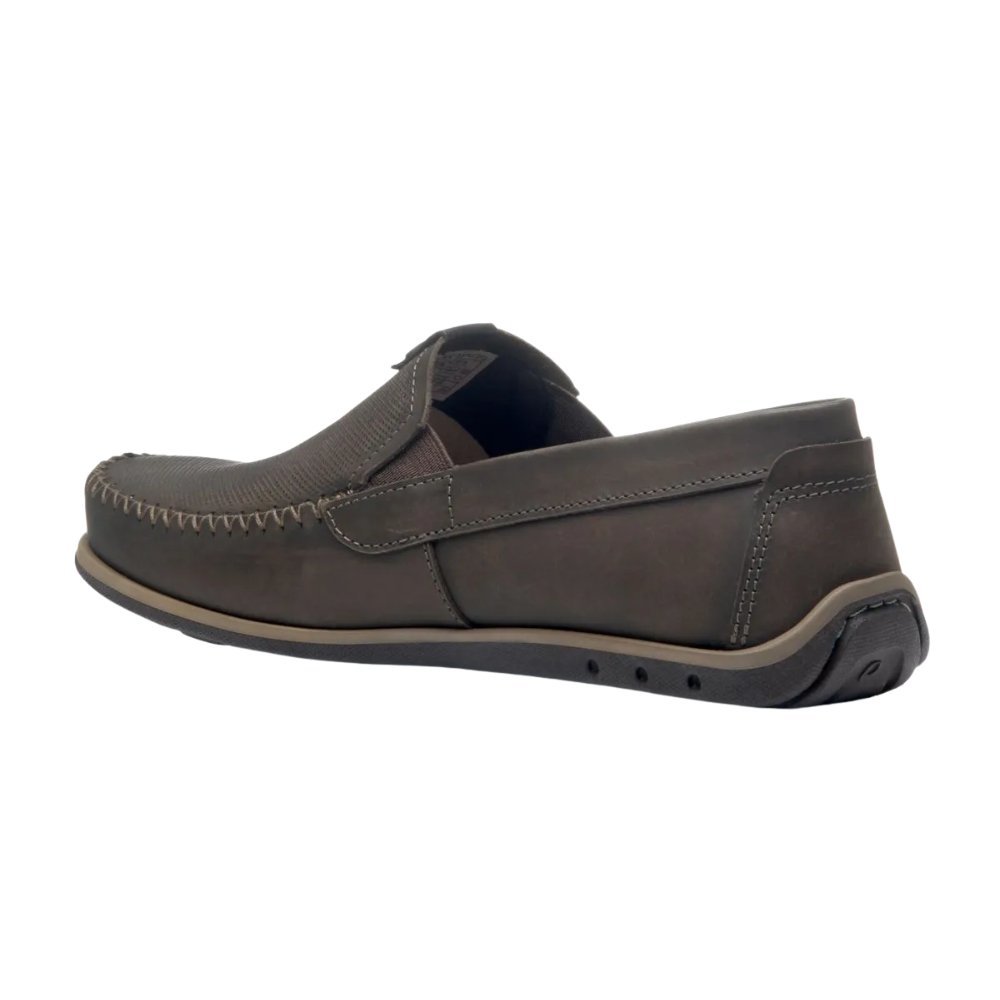 Mocassim Pegada Washed Couro Cravo Masculino Marrom 3