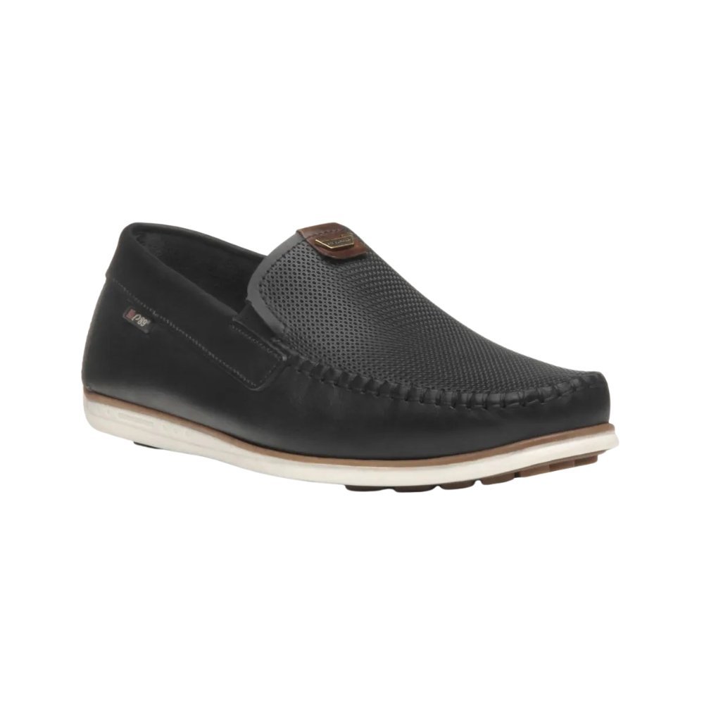 Mocassim Pegada Couro Masculino - 142002 Preto 2