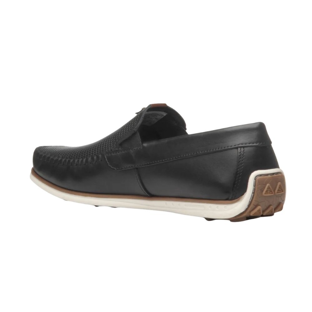 Mocassim Pegada Couro Masculino - 142002 Preto 4