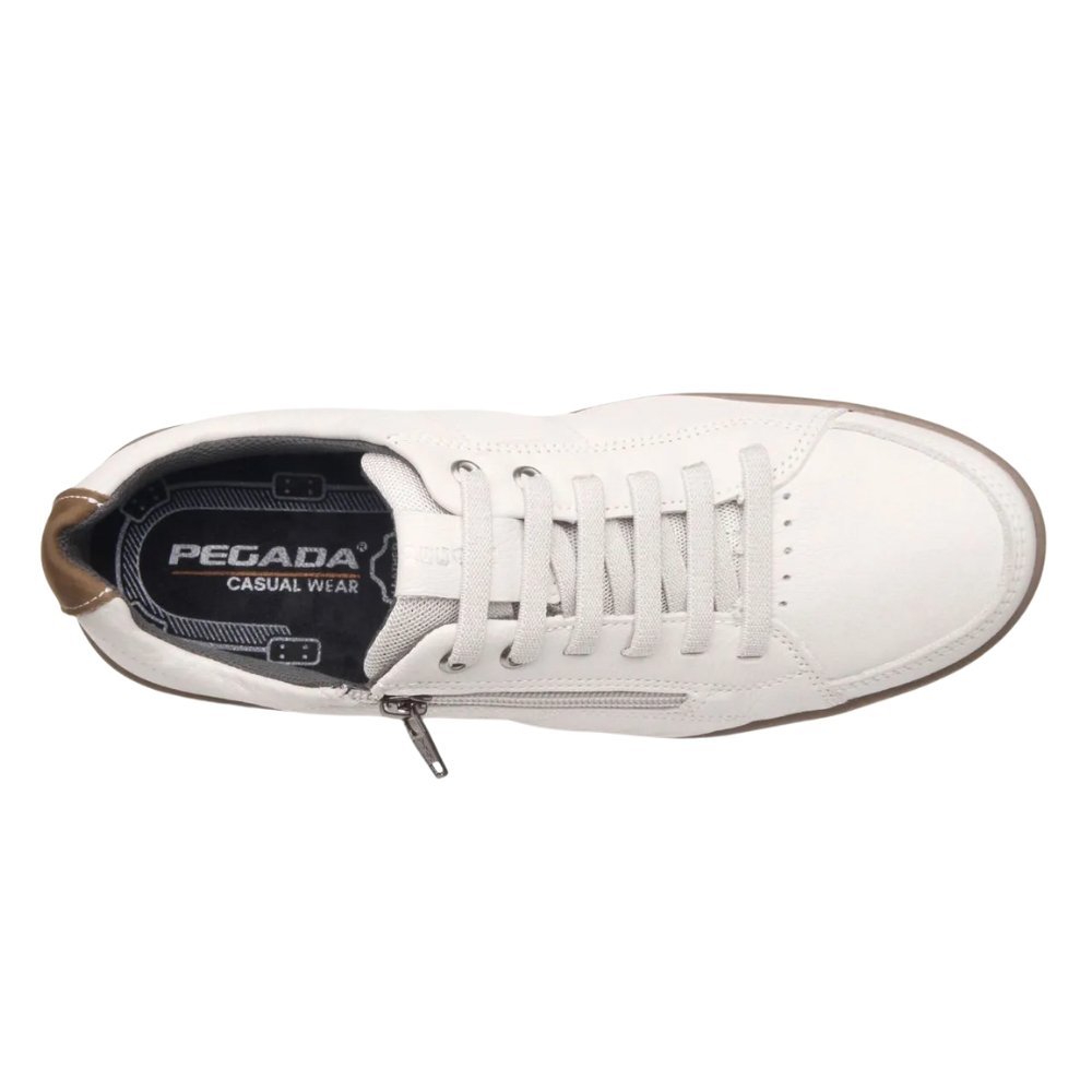 Sapatênis Pegada  Nature Couro Masculino - 119313 Bege 3